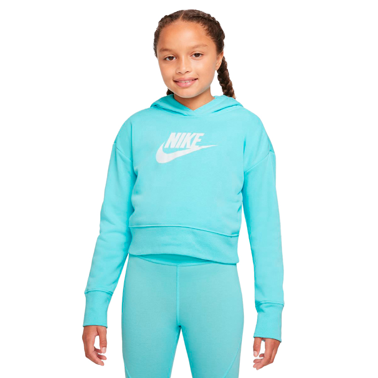 Hanorac Nike G NSW CLUB FT CROP HOODIE HBR photo Hanorac Nike G NSW CLUB FT CROP HOODIE HBR photo